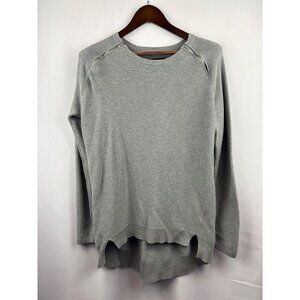 Women’s Just Female Medium Gray Long Sleeve Sweater with Shoulder Zippers